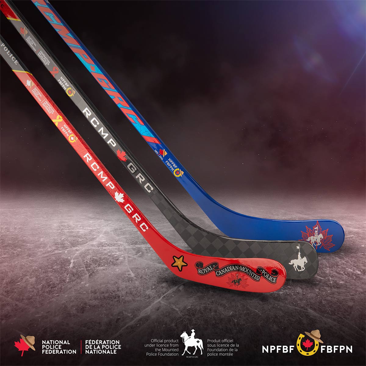 RCMP Hockey Sticks