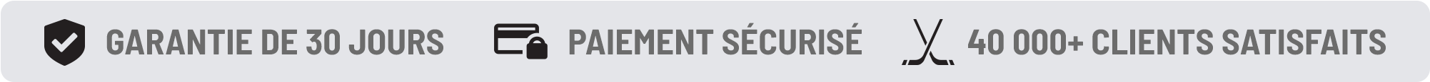 Garantie de 30 jours, paiement sécurisé, 40 000+ clients satisfaits