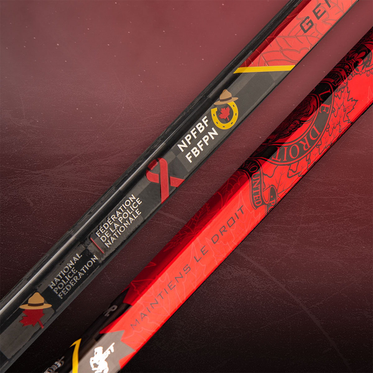 RCMP Tribute Custom Goalie Stick